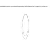 Mirror in an oval frame, mounted on the wall Brusque