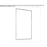 Rectangular bathroom mirror mounted on the wall Flonheim