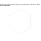 Hexagonal wall mounted bathroom mirror Landiona