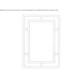 Rectangular mirror mounted on the wall in a frame Oberwart