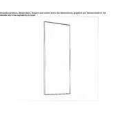 Rectangular bathroom mirror mounted on the wall Cagliari