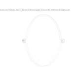 Tiltable, oval mirror for wall mounting Usellus