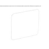 Rectangular bathroom mirror mounted on the wall Aybasti