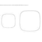 Mirror with a tanned leather frame Balpayam