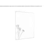 Rectangular bathroom mirror mounted on the wall Annezin