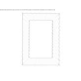 Wooden mirror mounted on the wall in a frame Kallista