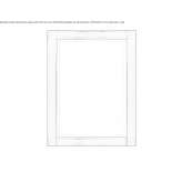 Wooden mirror mounted on the wall in a frame Gaillard