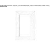 Rectangular wooden mirror with cabinet Rollbach