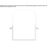 Rectangular mirror mounted on the wall Riddes