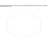 Octagonal wall-mounted mirror Lohberg