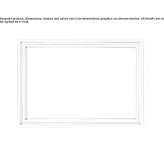 Rectangular, wooden mirror, mounted on the wall Nuci