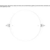 Tiltable, round mirror for wall mounting Andezeno
