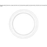 Wooden wall mirror in a round frame Wilsum