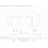 Wall mirror with integrated lighting Tinlot