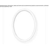 Mirror in an oval frame, mounted on the wall Sanfins