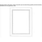 Rectangular mirror mounted on the wall in a frame Guarena
