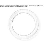 Round wall-mounted mirror in a frame Romsey