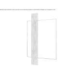Square mirror mounted on the wall Aschheim