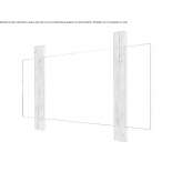 Rectangular mirror mounted on the wall Aschheim