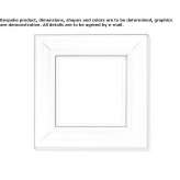 Square wall mirror in a frame Matagami
