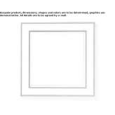 Square wall mirror in a frame Bacoli