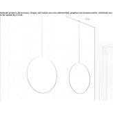 Wall mirror in a round frame OErebro