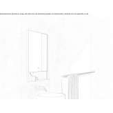 Rectangular mirror with integrated lighting and shelf Dzhalka