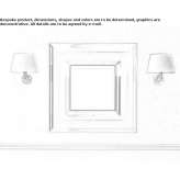 Square wall mirror in a frame Catu