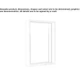 Bathroom mirror with integrated lighting Lansvale