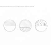 Round marble mirror mounted on the wall Evje