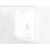 Rectangular wall mirror with integrated lighting Pleszew