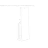 Rectangular metal mirror with shelf Camoapa