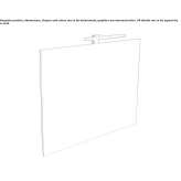 Rectangular bathroom mirror with integrated lighting Marboue
