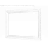 Rectangular wooden mirror with integrated lighting Nevele