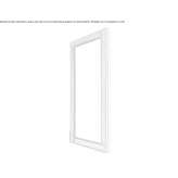 A mirror hanging in a rectangular frame Puchenau