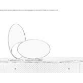 Table mirror in an oval frame Zena