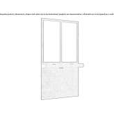 Rectangular mirror with integrated lighting Ponzone