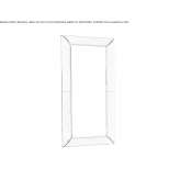 A standing mirror in a rectangular frame Zena