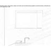 Rectangular wall mirror with integrated lighting Dzhalka