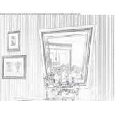Mirror in a wooden frame Akron
