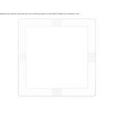 Mirror in a wooden square frame Marston