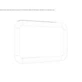 A mirror hanging in a rectangular frame Zena