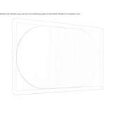 Rectangular mirror in a wooden frame Quitupan