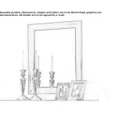 Mirror in a rectangular frame Gallus