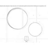 Wall mirror in a round frame Pampigny
