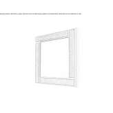 Wall mirror in a square frame Puchenau