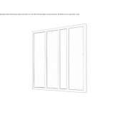 Wall mirror in a square frame Zena