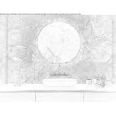 Round mirror with integrated lighting Boliden
