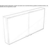 Wall-mounted bathroom mirror with cabinet Zabrze