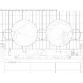 Round mirror with integrated lighting Blain